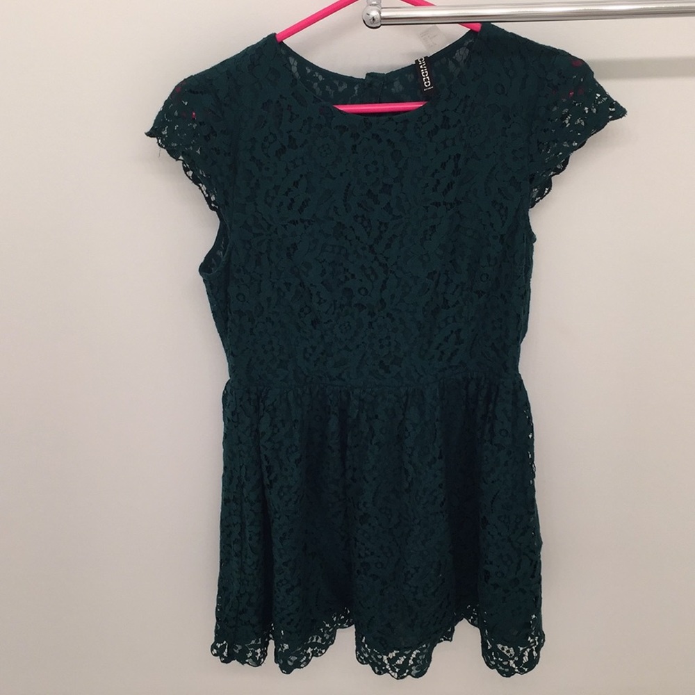Green Lace Dress by “Divided”